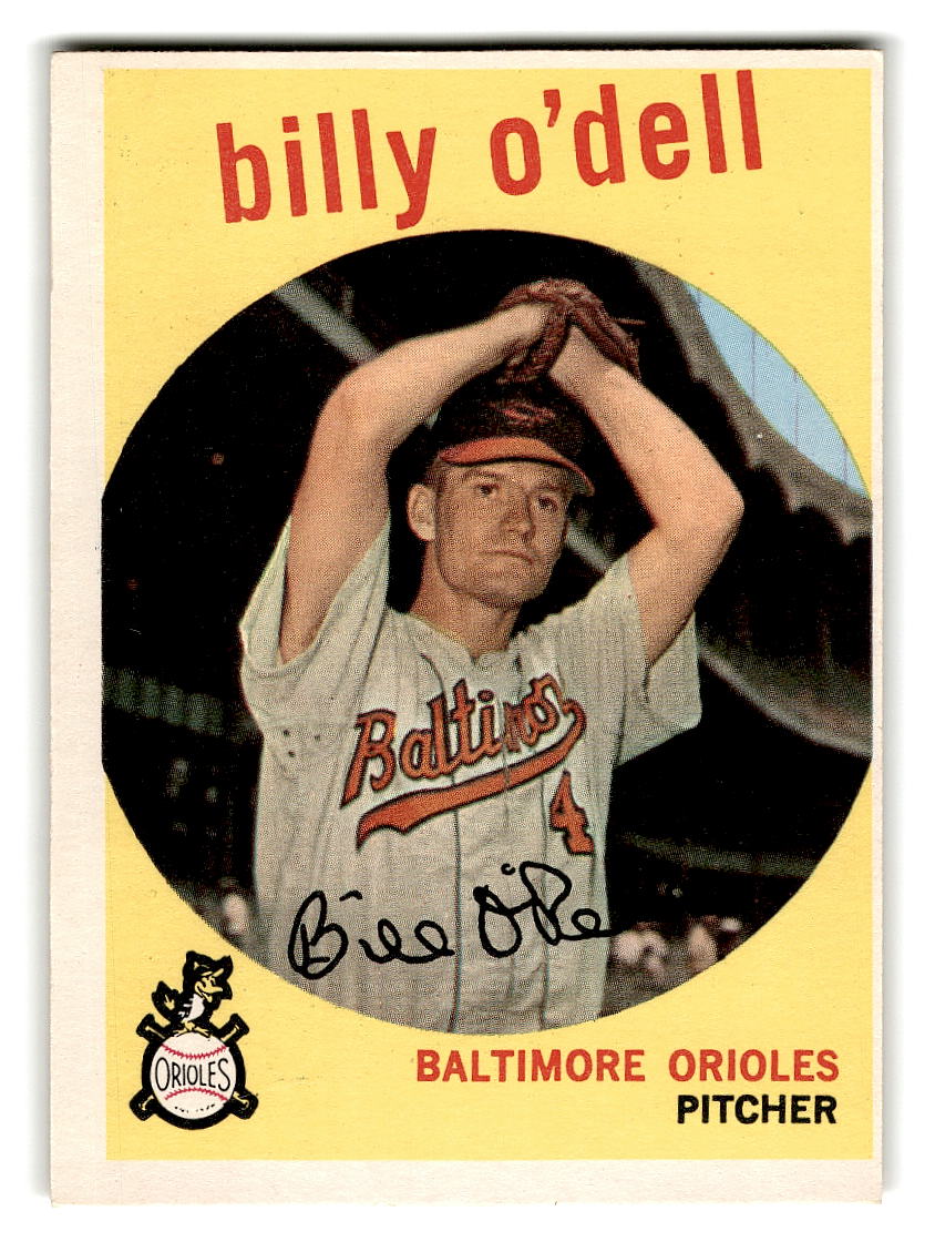 1959 Topps #250 Billy O'Dell Baltimore Orioles VGEX