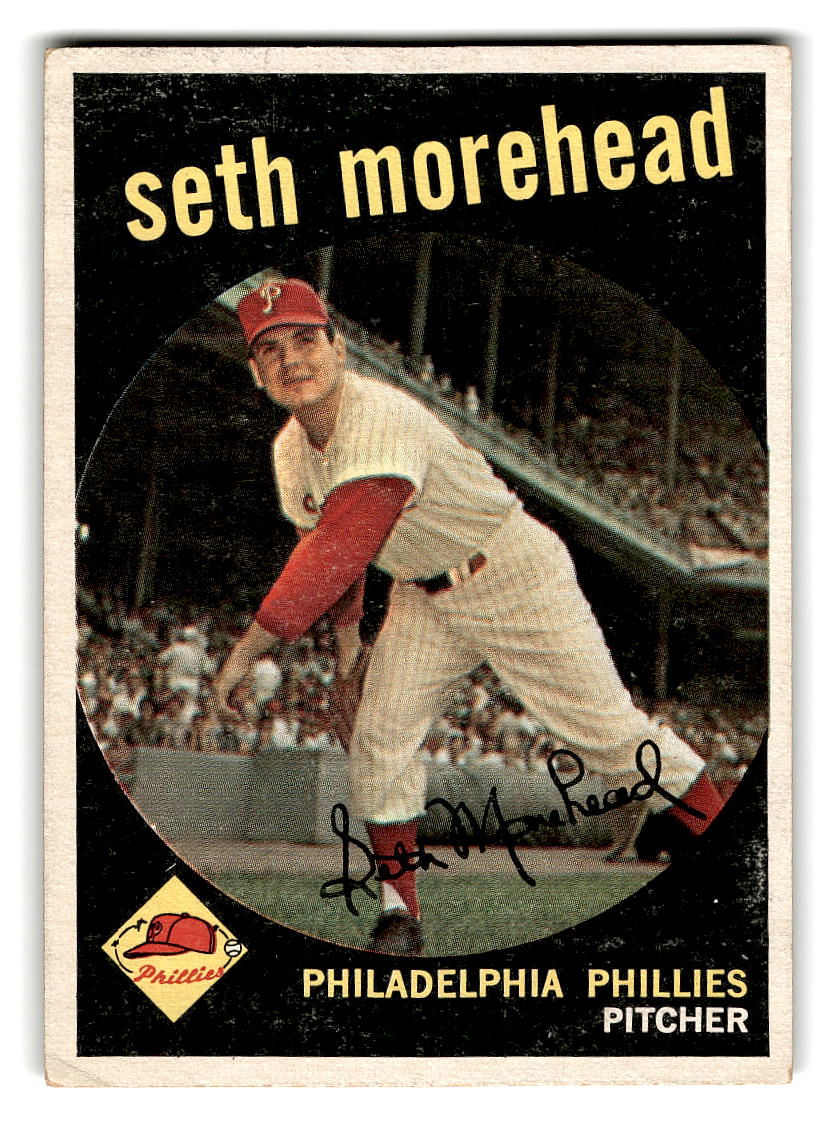 1959 Topps #253 Seth Morehead Philadelphia Phillies RC VGEX