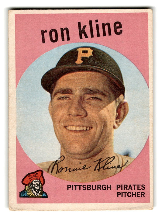 1959 Topps #265 Ron Kline Pittsburgh Pirates VGEX