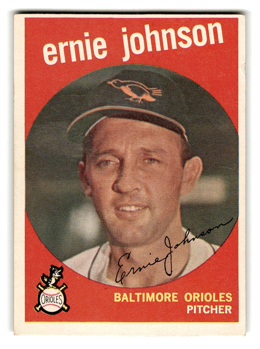 1959 Topps #279 Ernie Johnson Baltimore Orioles VGEX
