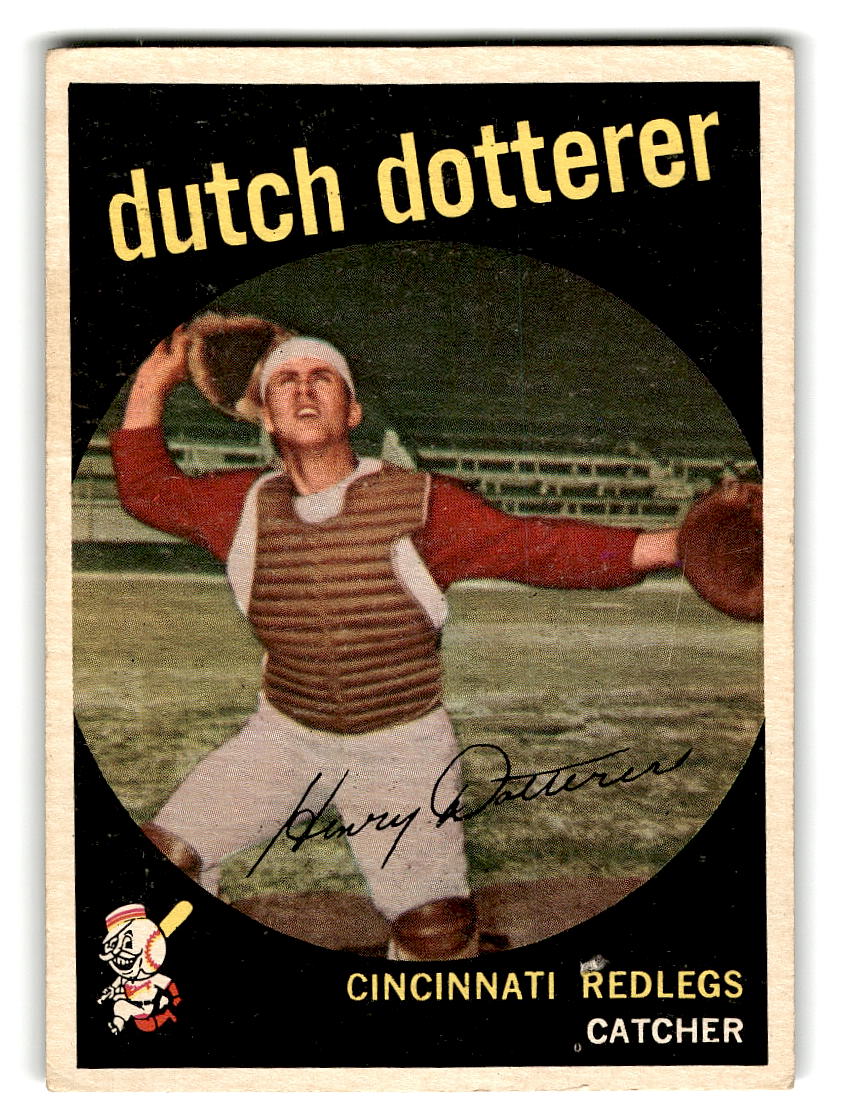 1959 Topps #288 Dutch Dotterer Cincinnati Reds EX
