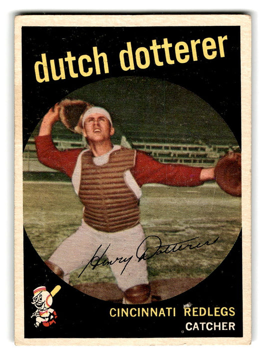1959 Topps #288 Dutch Dotterer Cincinnati Reds EX