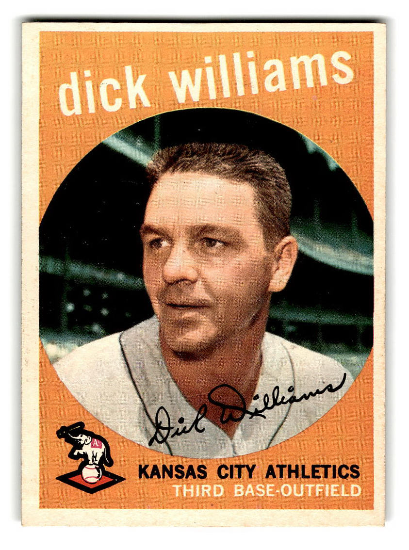 1959 Topps #292 Dick Williams Kansas City Athletics EX