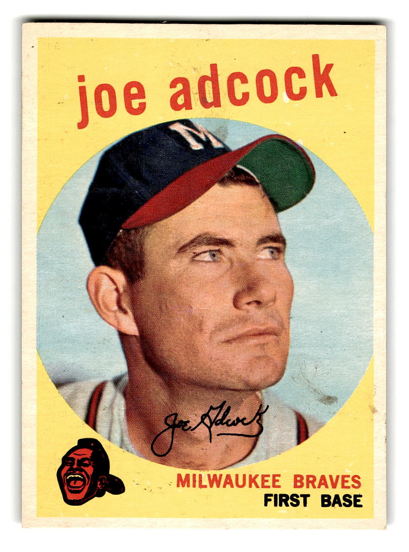1959 Topps #315 Joe Adcock Milwaukee Braves VGEX