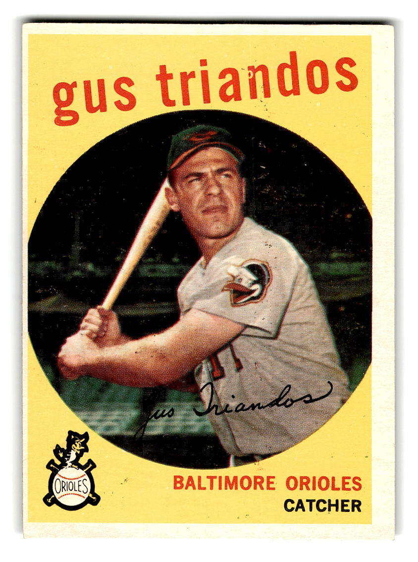 1959 Topps #330 Gus Triandos Baltimore Orioles EX