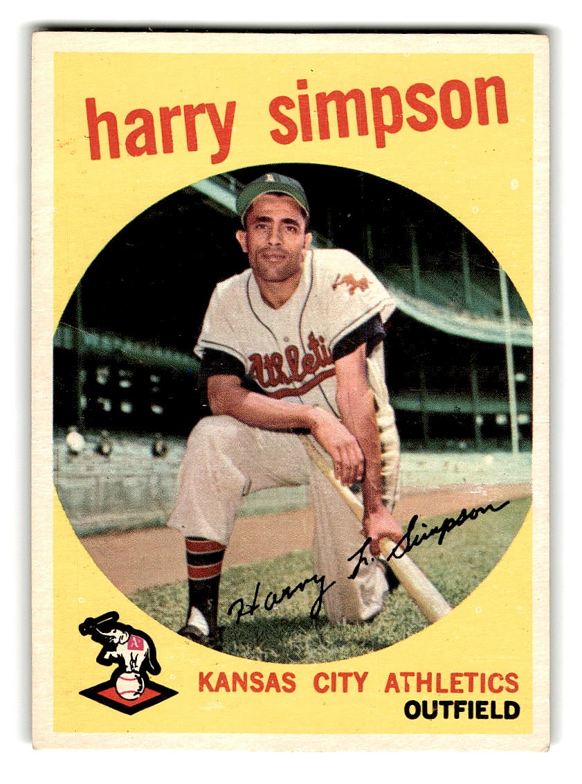 1959 Topps #333 Harry Simpson Kansas City Athletics EX