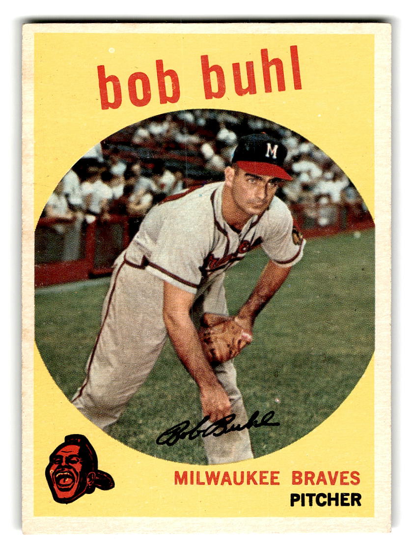 1959 Topps #347 Bob Buhl Milwaukee Braves EXMT