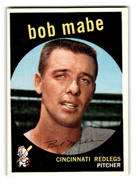 1959 Topps #356 Bob Mabe Cincinnati Reds RC NMT