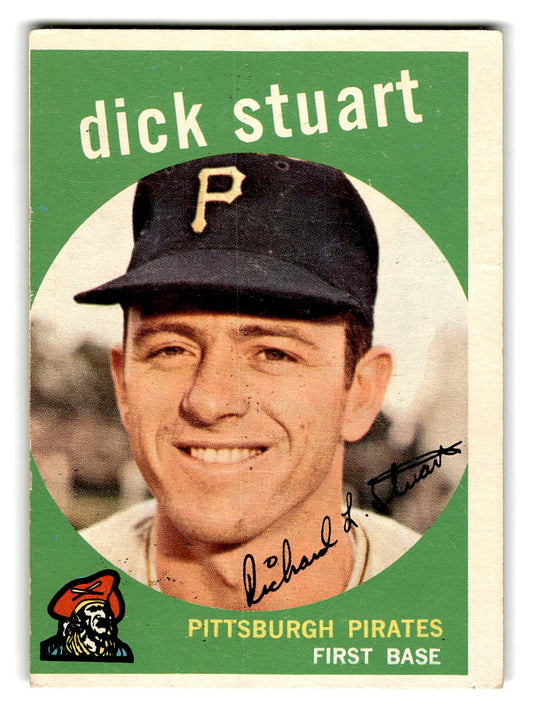 1959 Topps #357 Dick Stuart Pittsburgh Pirates RC EX