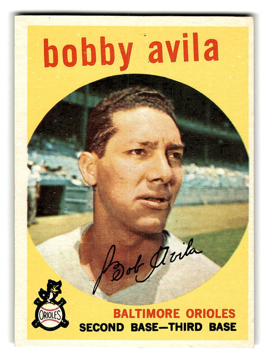 1959 Topps #363 Bobby Avila Baltimore Orioles EXMT