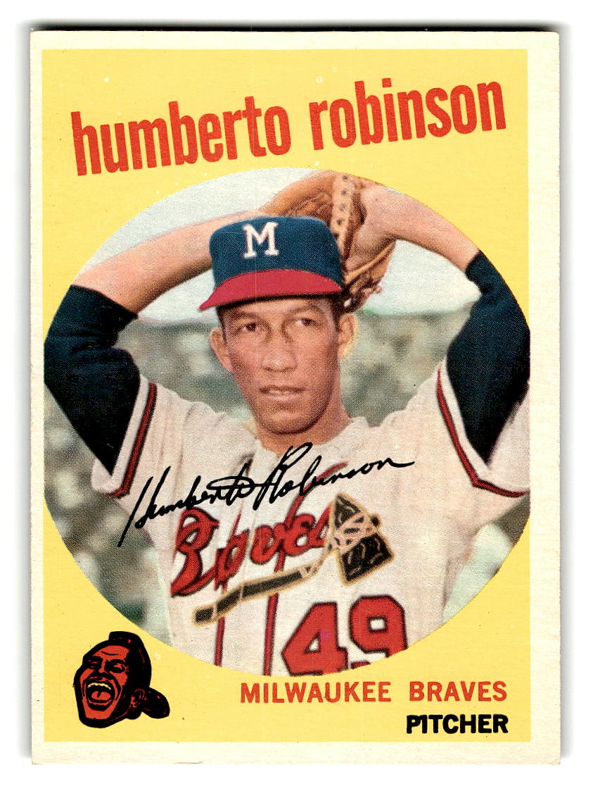 1959 Topps #366 Humberto Robinson Milwaukee Braves EXMT