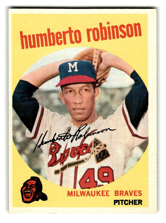 1959 Topps #366 Humberto Robinson Milwaukee Braves EXMT