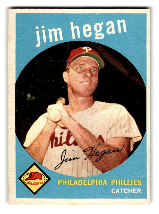 1959 Topps #372 Jim Hegan Philadelphia Phillies EXMT