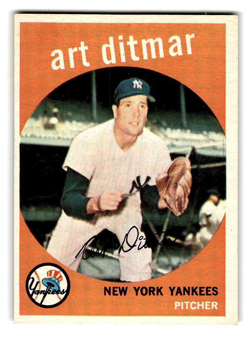 1959 Topps #374 Art Ditmar New York Yankees EXMT