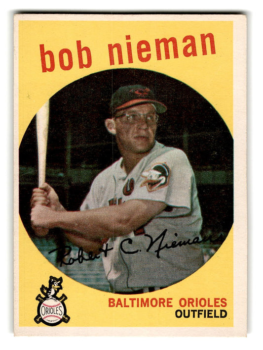 1959 Topps #375 Bob Nieman Baltimore Orioles EX