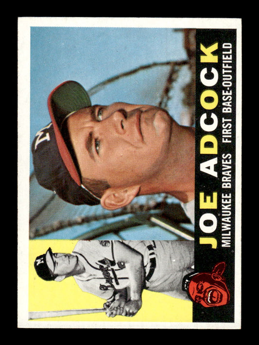 1960 Topps #3 Joe Adcock - Milwaukee Braves EX