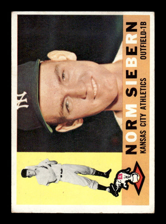 1960 Topps #11 Norm Siebern - Kansas City Athletics EX