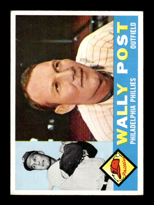 1960 Topps #13 Wally Post - Philadelphia Phillies EX