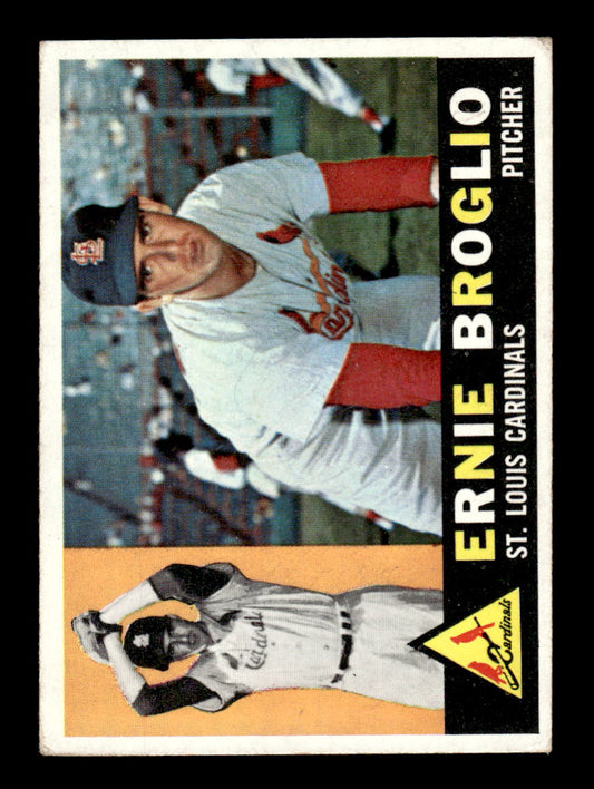 1960 Topps #16 Ernie Broglio - St. Louis Cardinals EX