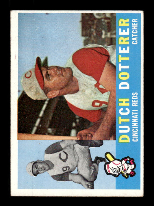 1960 Topps #21 Dutch Dotterer - Cincinnati Reds EX