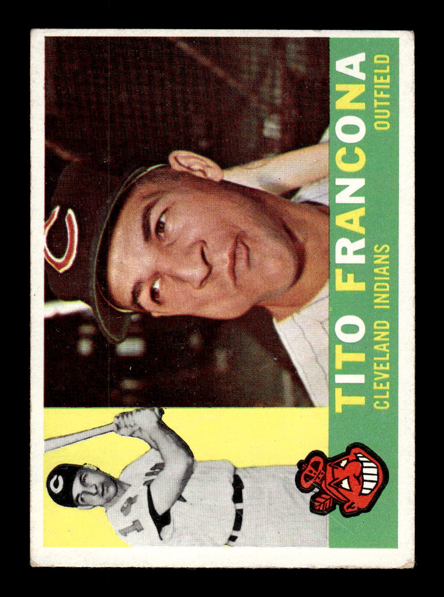 1960 Topps #30 Tito Francona - Cleveland Indians EX