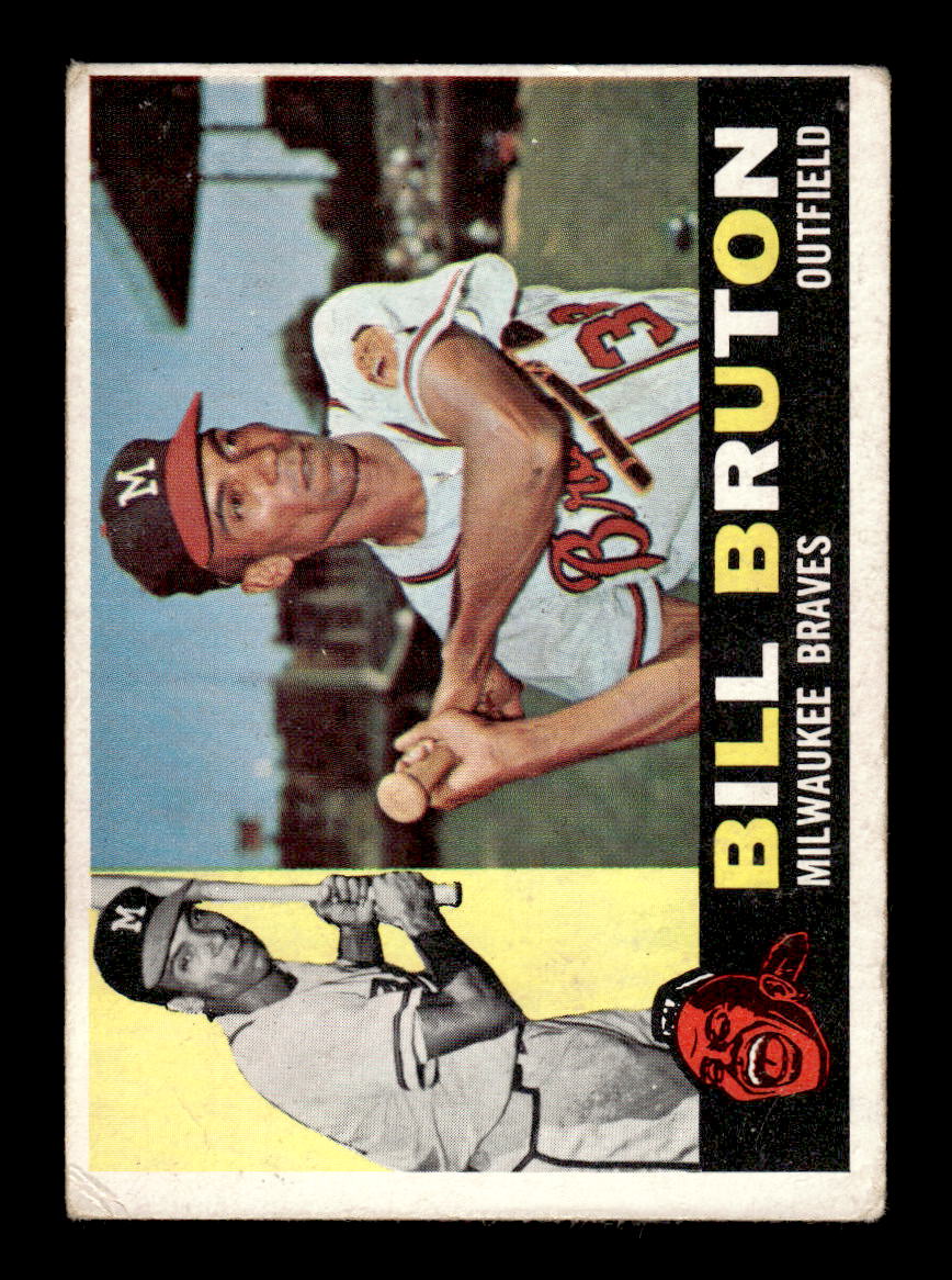 1960 Topps #37 Bill Bruton - Milwaukee Braves VG