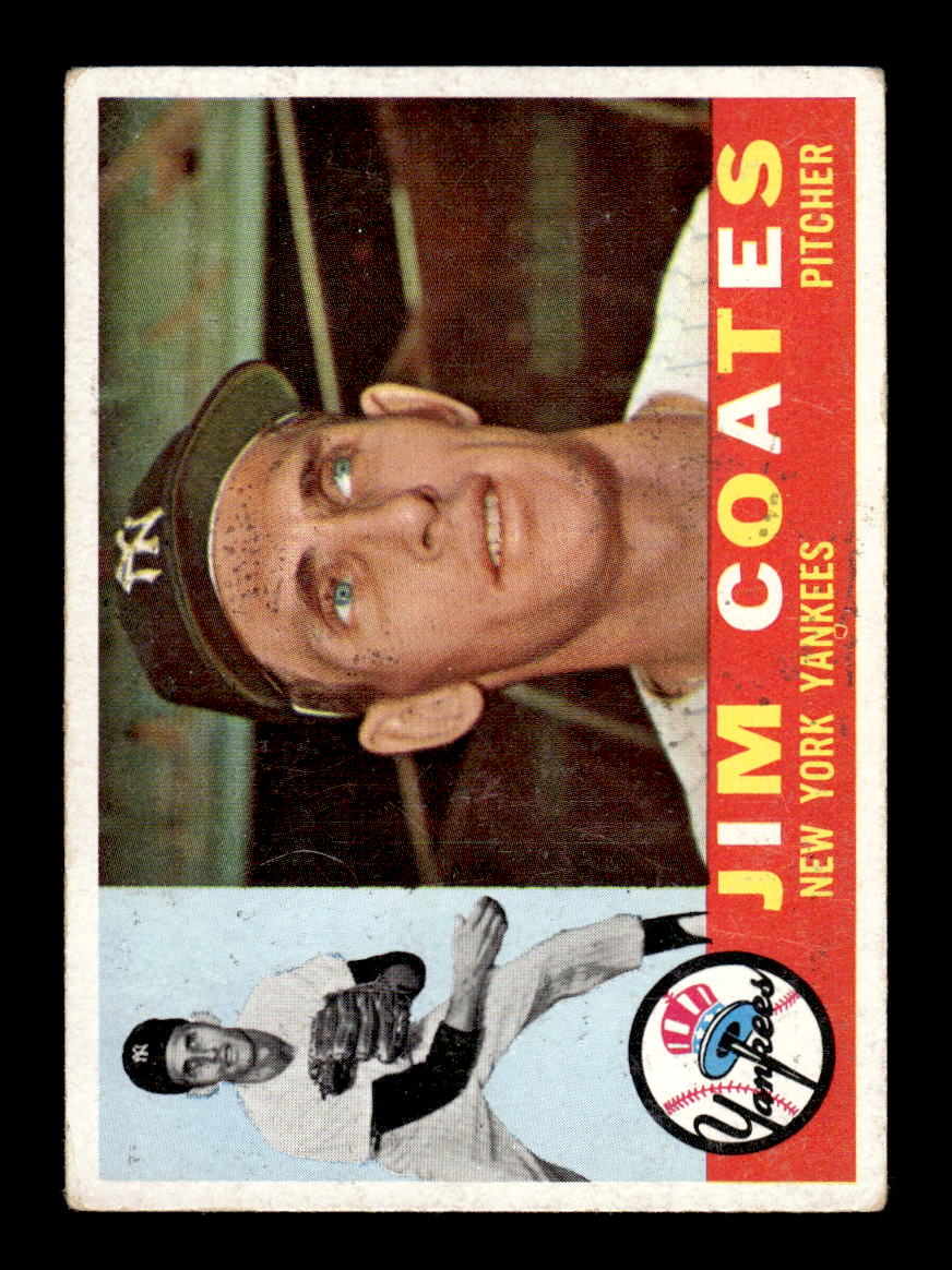 1960 Topps #51 Jim Coates - New York Yankees EX