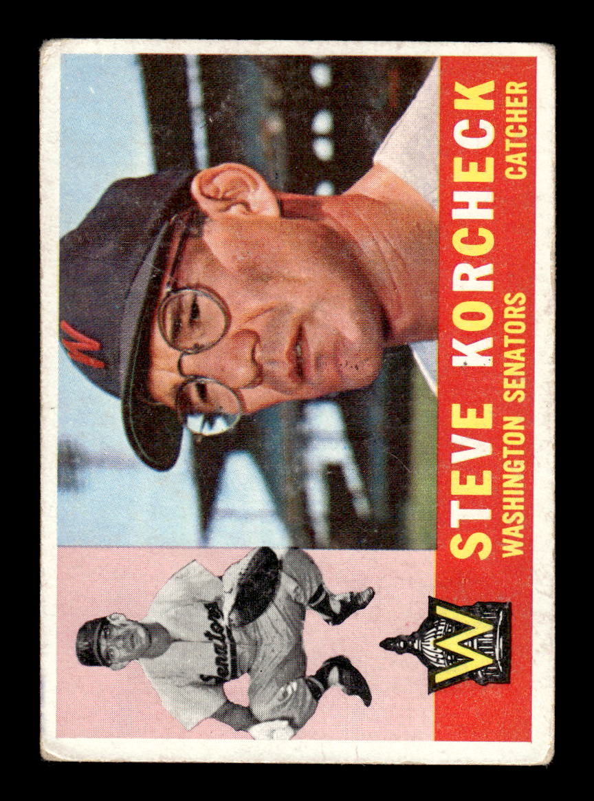 1960 Topps #56 Steve Korcheck - Washington Senators VGEX