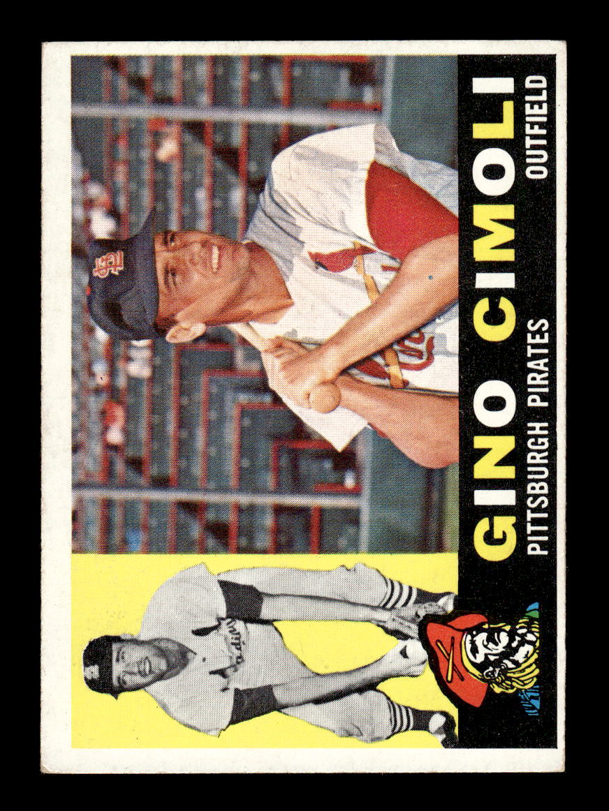 1960 Topps #58 Gino Cimoli - Pittsburgh Pirates EX