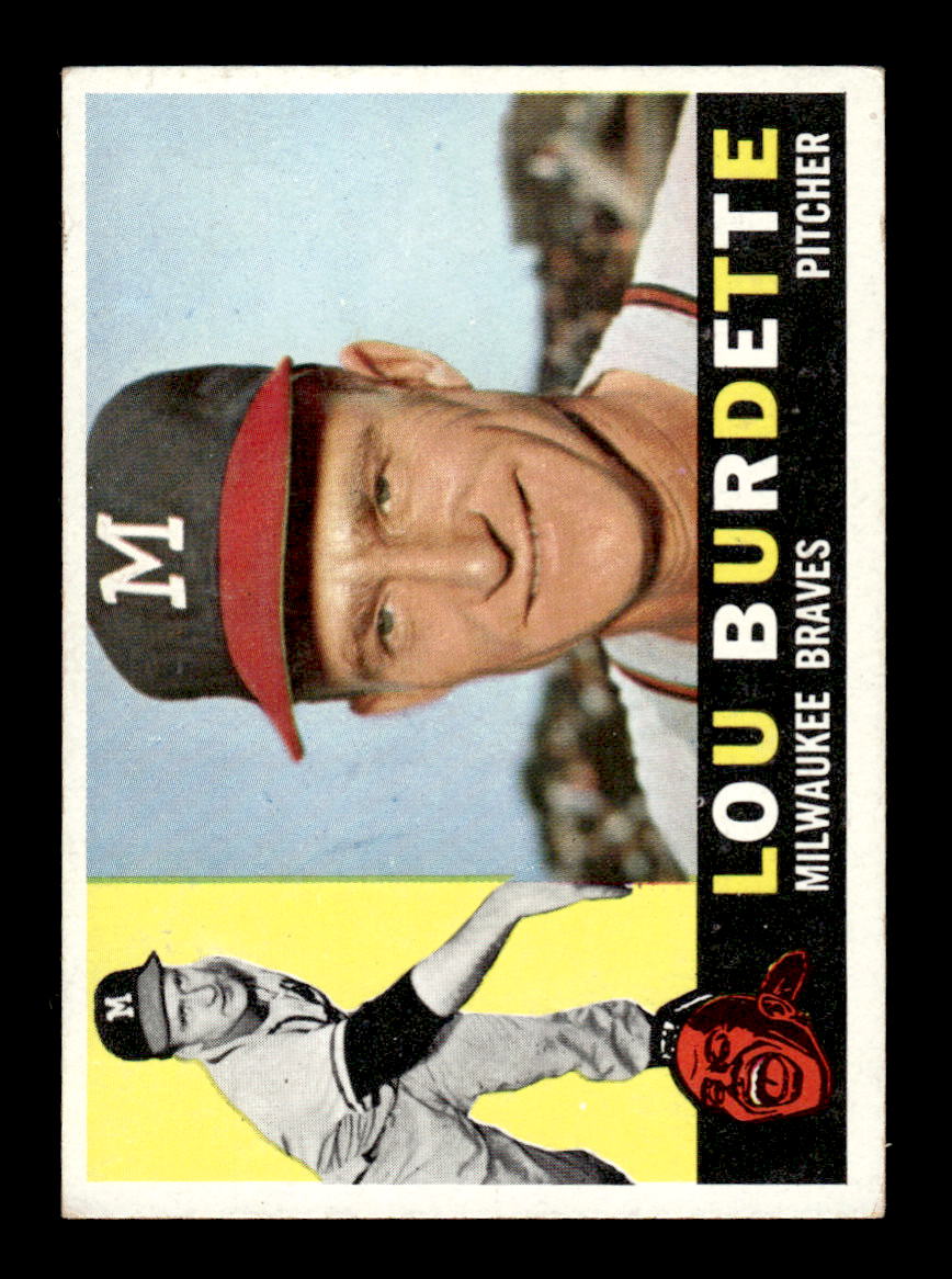 1960 Topps #70 Lou Burdette - Milwaukee Braves EX