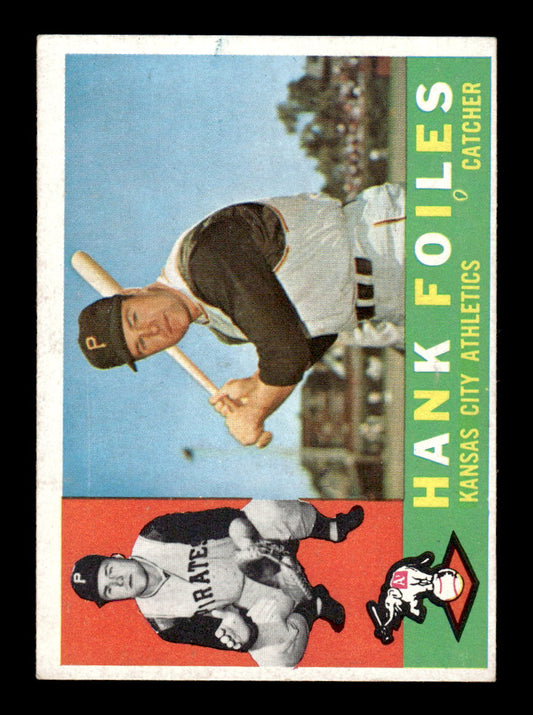 1960 Topps #77 Hank Foiles - Kansas City Athletics EX