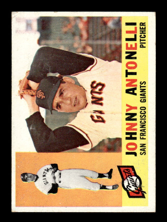 1960 Topps #80 Johnny Antonelli - San Francisco Giants VG