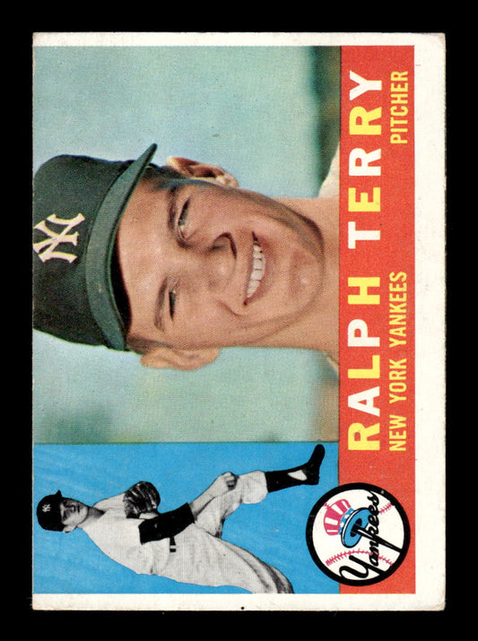 1960 Topps #96 Ralph Terry - New York Yankees VG