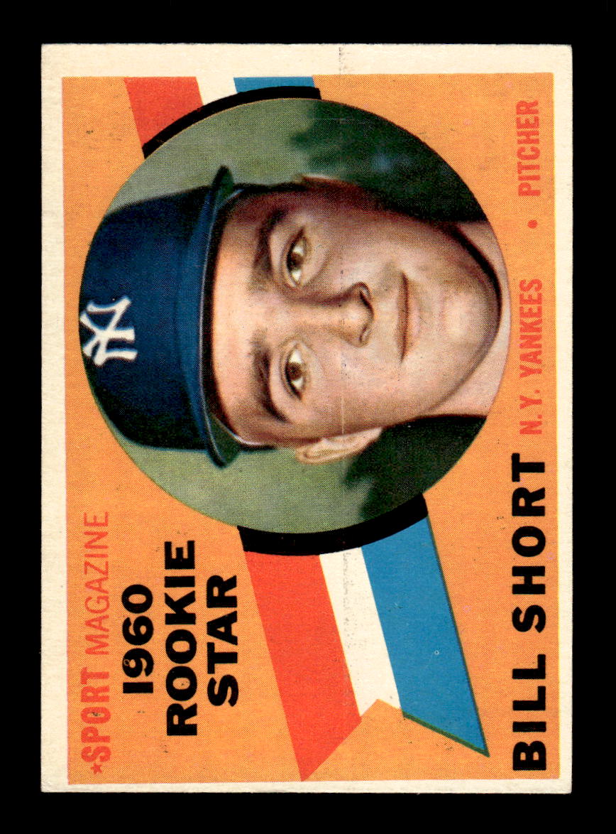1960 Topps #142 Bill Short - New York Yankees RC EX
