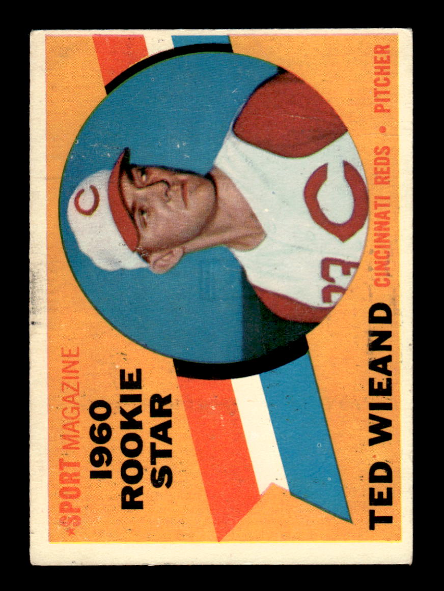 1960 Topps #146 Ted Wieand - Cincinnati Reds RC VG