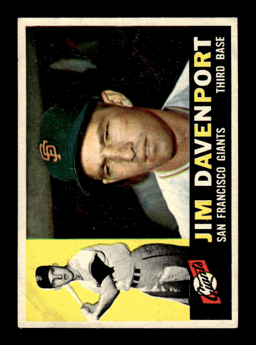 1960 Topps #154 Jim Davenport - San Francisco Giants EX