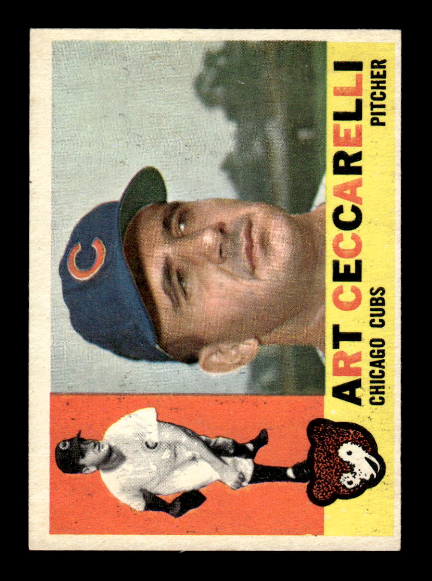 1960 Topps #156 Art Ceccarelli - Chicago Cubs EX