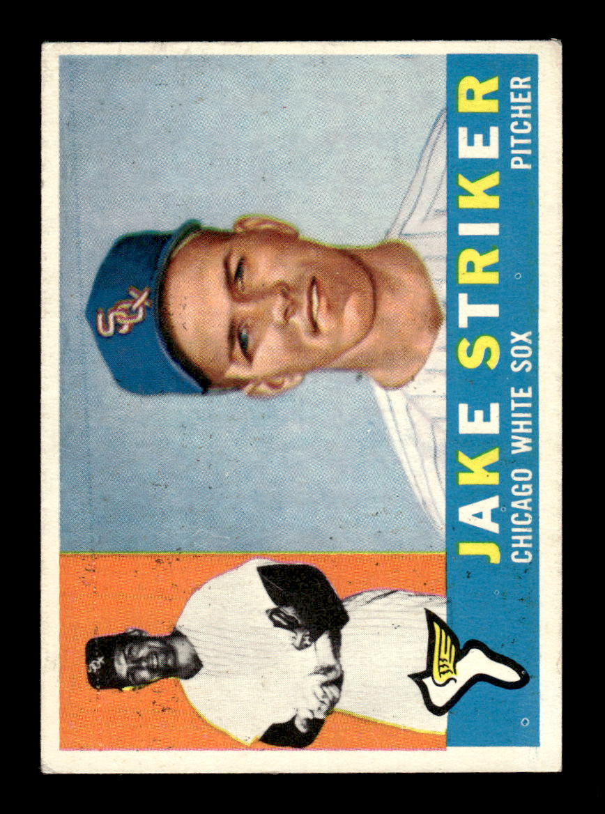 1960 Topps #169 Jake Striker RC - Chicago White Sox VGEX