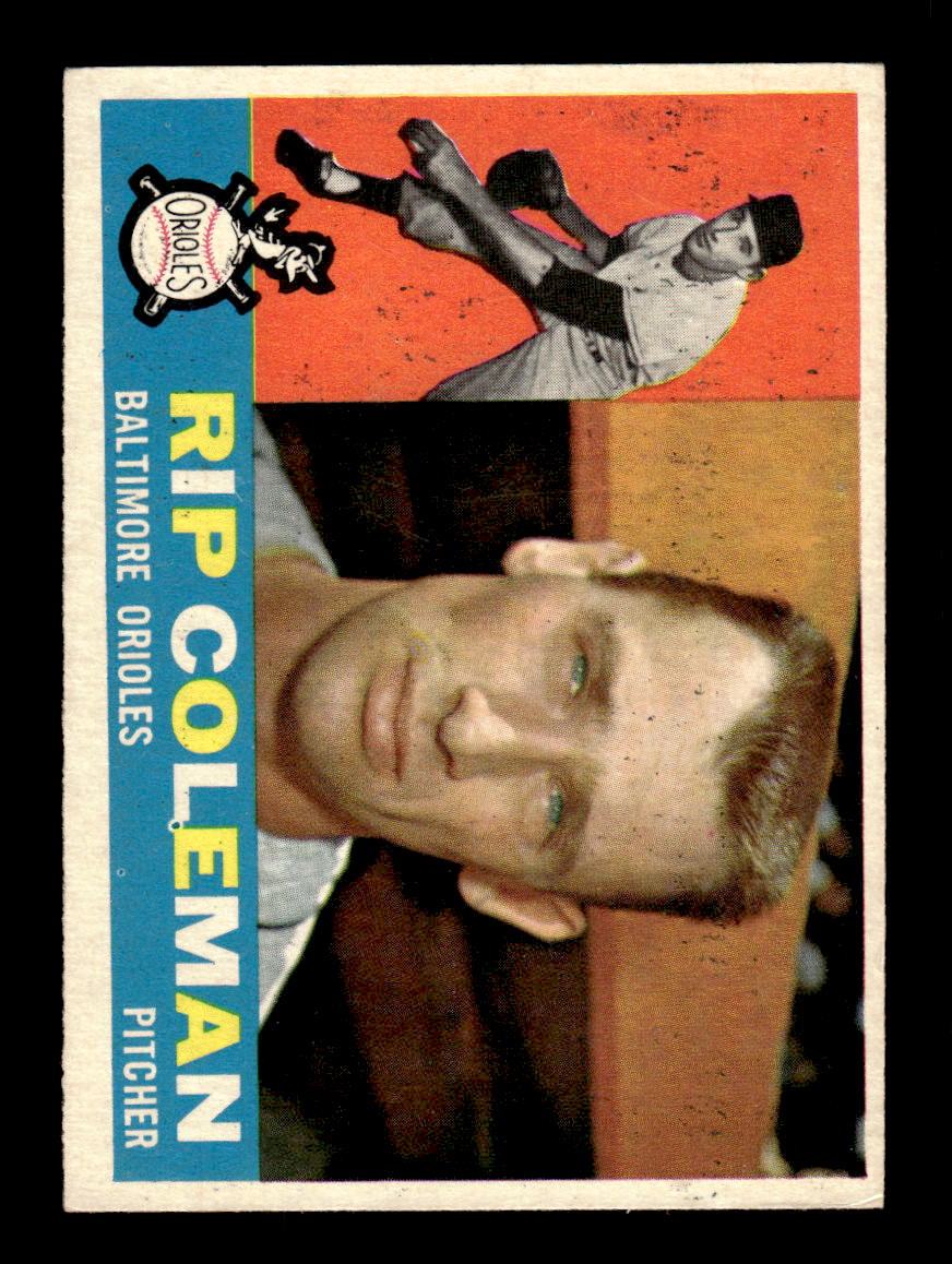 1960 Topps #179 Rip Coleman - Baltimore Orioles EX