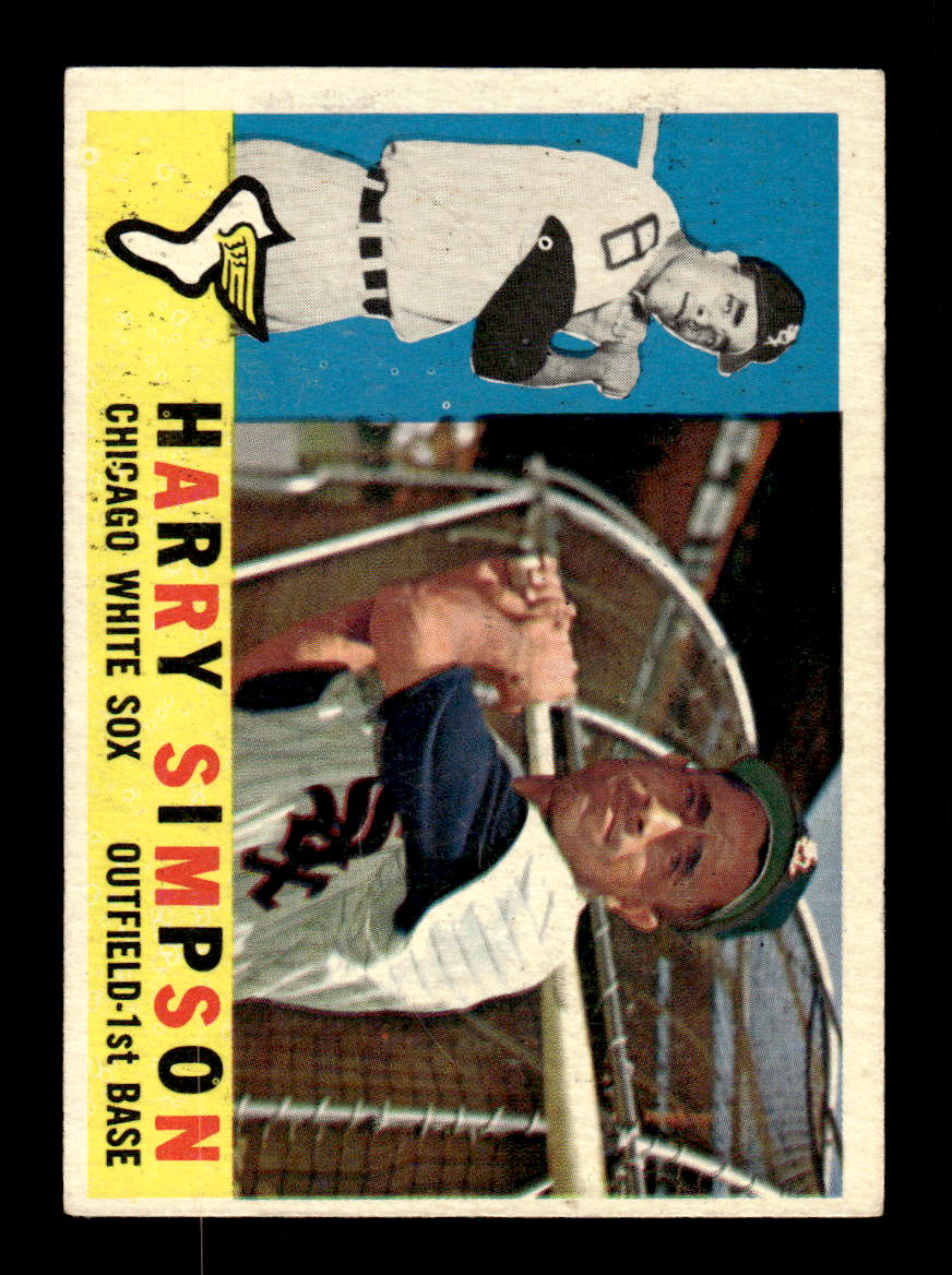 1960 Topps #180 Harry Simpson - Chicago White Sox EX
