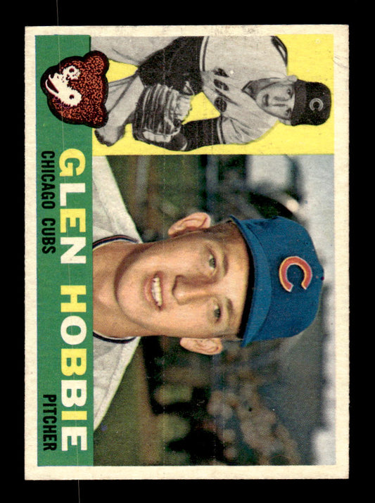 1960 Topps #182 Glen Hobbie - Chicago Cubs EX