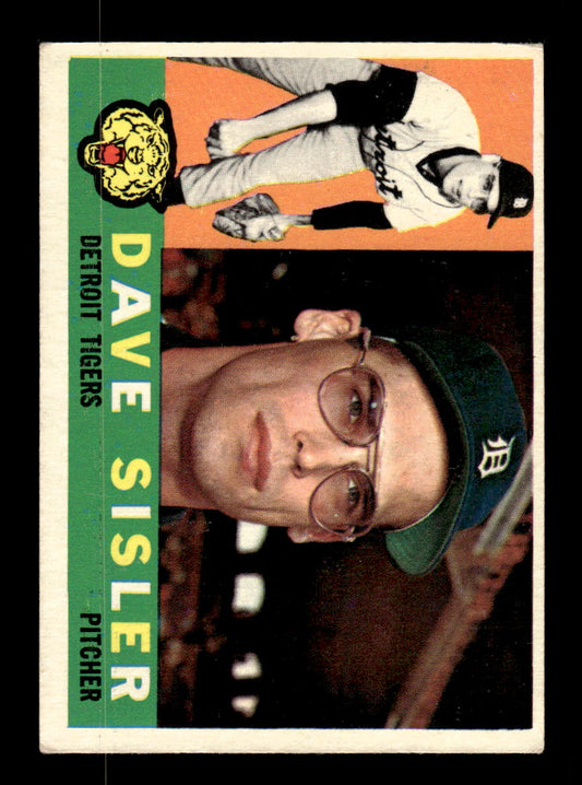 1960 Topps #186 Dave Sisler - Detroit Tigers EXMT
