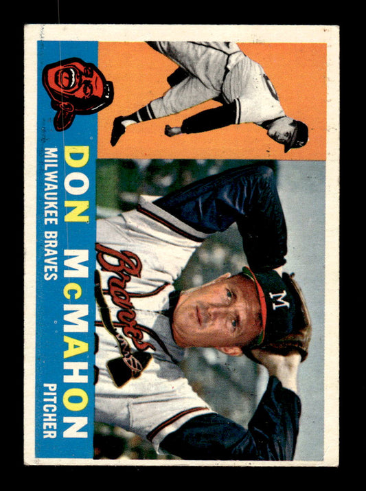 1960 Topps #189 Don McMahon - Milwaukee Braves VGEX