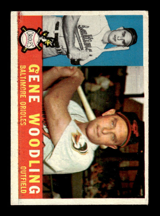 1960 Topps #190 Gene Woodling - Baltimore Orioles EX