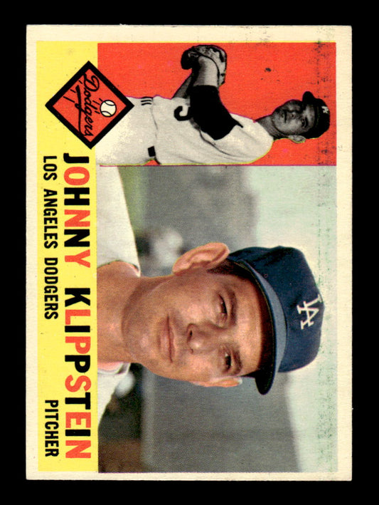 1960 Topps #191 Johnny Klippstein - Los Angeles Dodgers EXMT