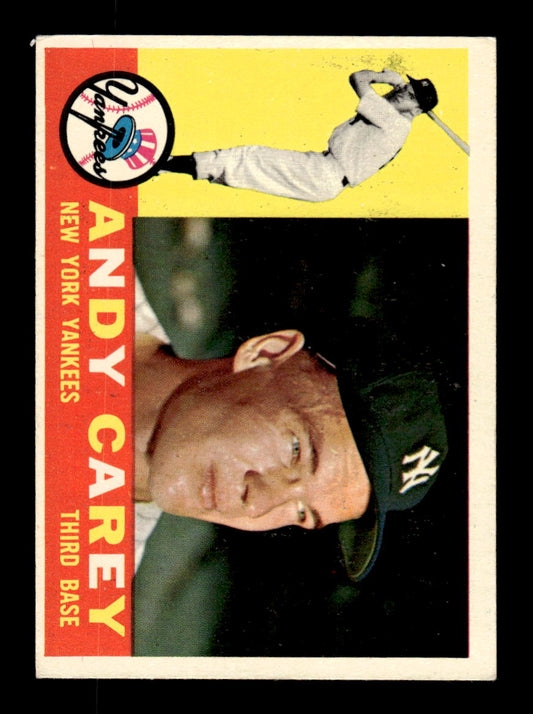 1960 Topps #196 Andy Carey - New York Yankees EXMT