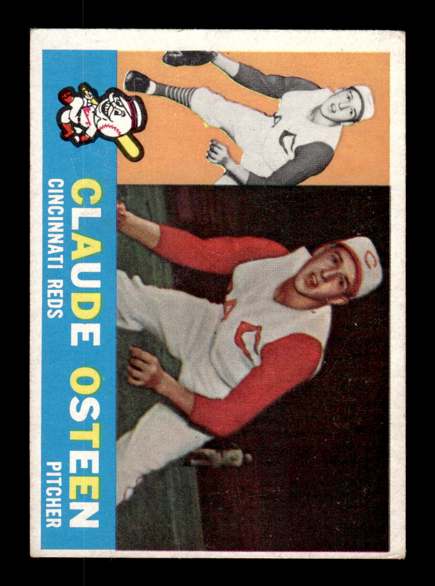 1960 Topps #206 Claude Osteen - Cincinnati Reds EX