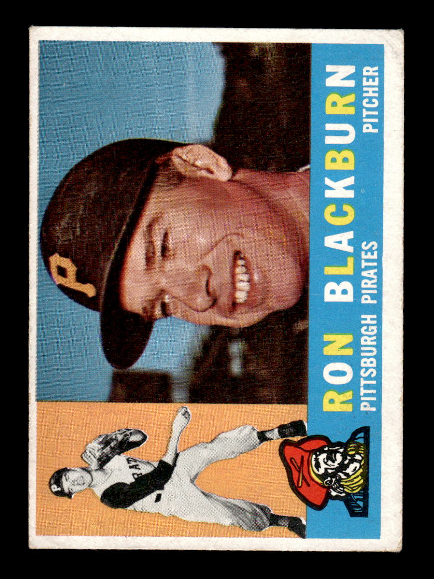 1960 Topps #209 Ron Blackburn - Pittsburgh Pirates EX