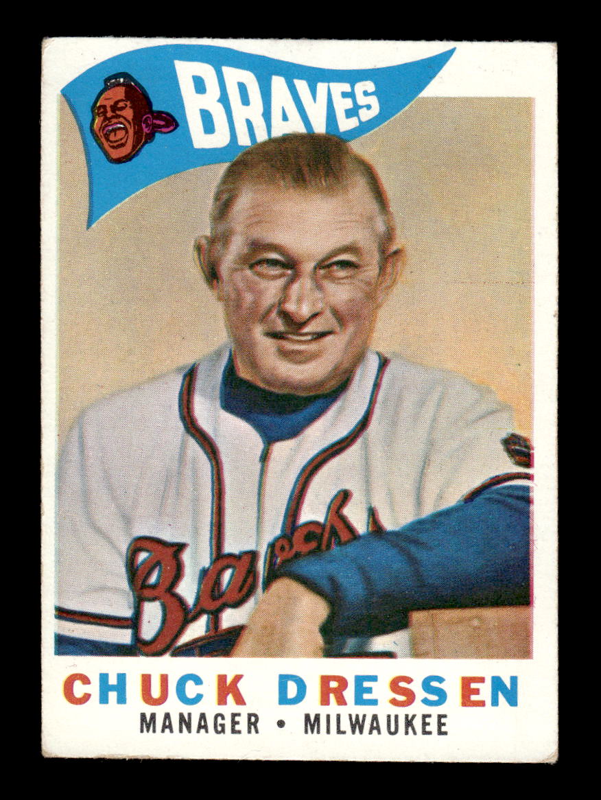 1960 Topps #213 Chuck Dressen - Milwaukee Braves EX