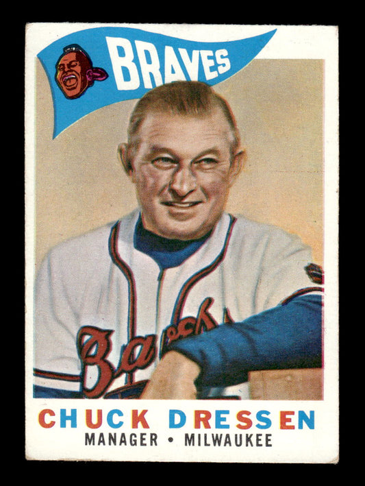 1960 Topps #213 Chuck Dressen - Milwaukee Braves EX
